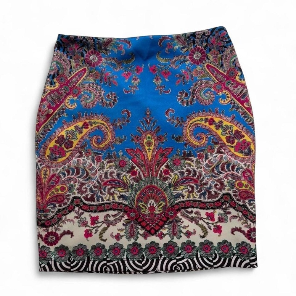 Bebe Deja Vu Paisley Print Skirt